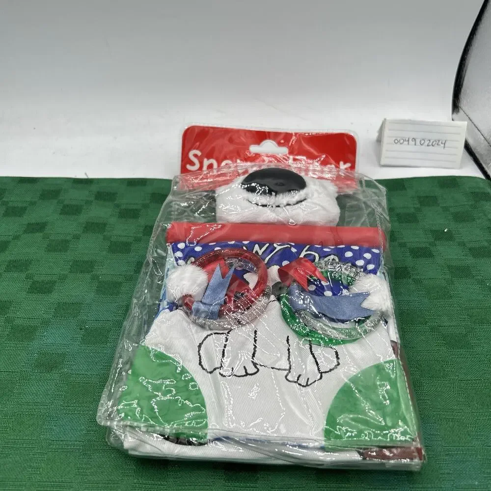 Snowy Bear Baby Teether and Squeaker My First Activity Cloth Book